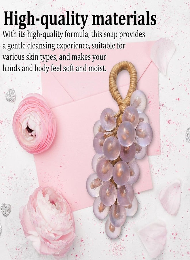 CZFSWT Grape Soap on A Rope, Soap on A Rope for Women, Portable Decorative Soaps for Bathroom Suitable for Personal Care Time - Image 5